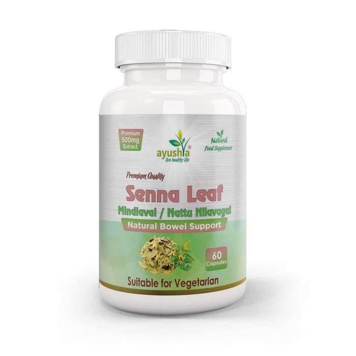 Senna Leaf Capsule (Cassia angustifolia): Relieves constipation & promotes digestion