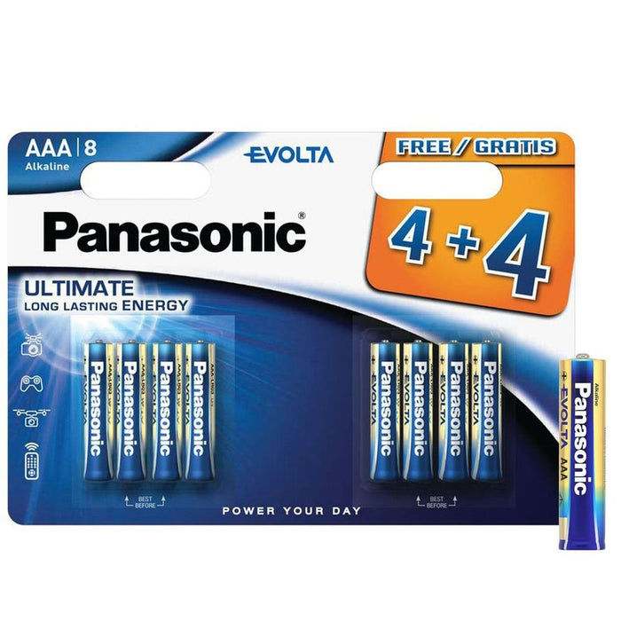 Panasonic Evolta Alkaline Batteries - AAA (4+4 Free)