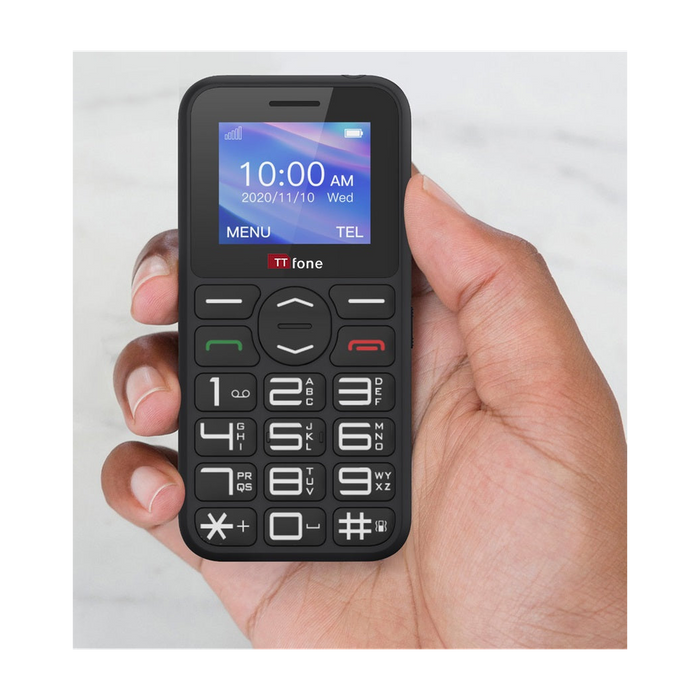 TTfone TT190 - Big Button Mobile Phone with Dock Charger and O2 Pay As You Go