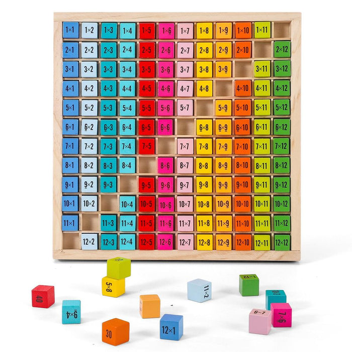 SOKA Twelve Times Table - Colorful Learning Blocks for Kids - Educational Toy - Certified Quality - Ideal Gift