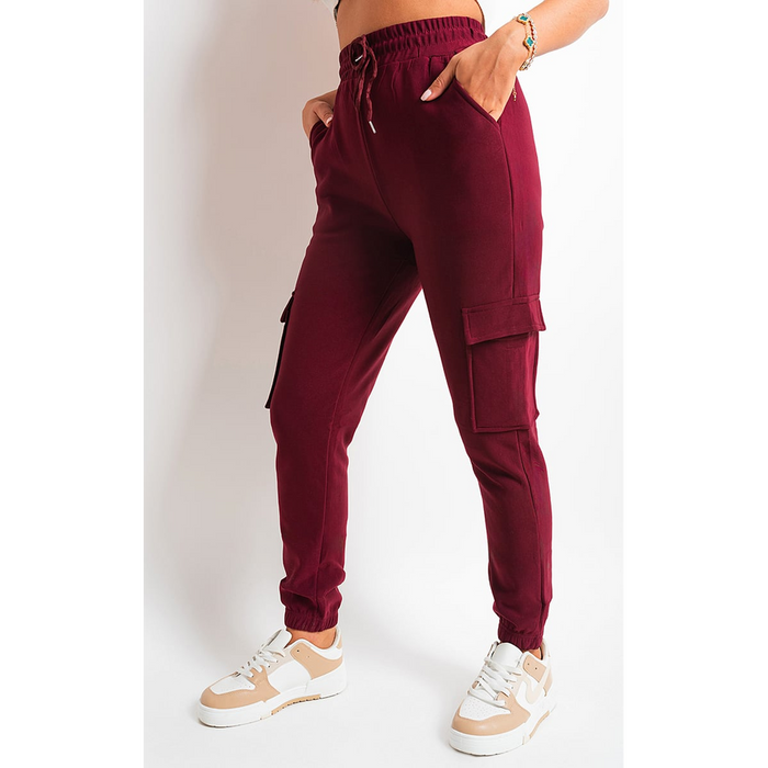 Trendy Fleece Lined Cargo Trouser with Drawstring