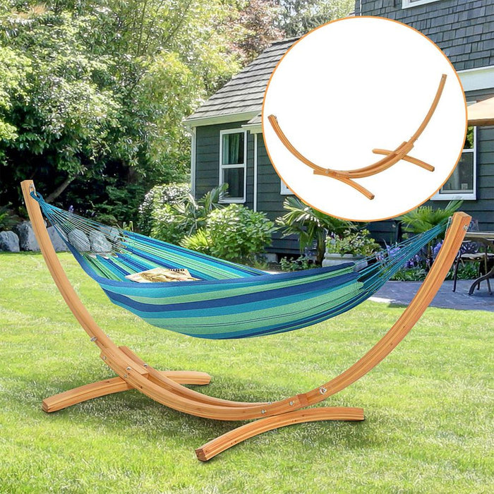 Outsunny Wooden Hammock Stand - Universal Garden Picnic Camp Accessories