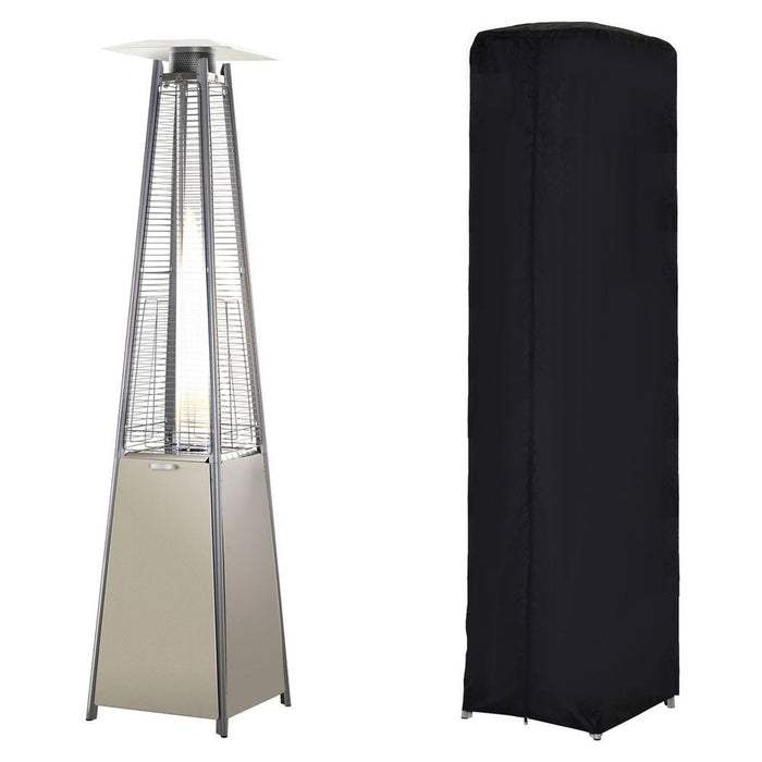 Premium 10.5KW Outdoor Gas Heater - Stay Warm with Style, Perfect for Patios - Includes Cover