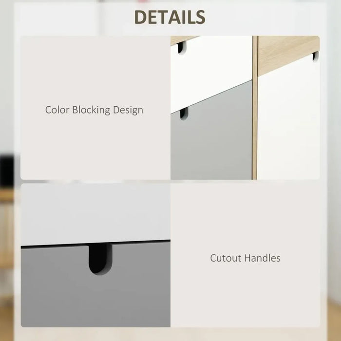 Sideboard Storage Cabinet Kitchen Cupboard with Drawers for Bedroom, Living Room