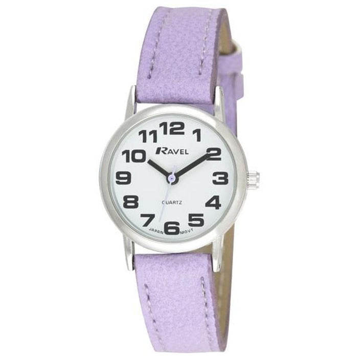 Ravel Women's Purple Leather Strap Watch - Classic & Elegant Timepiece