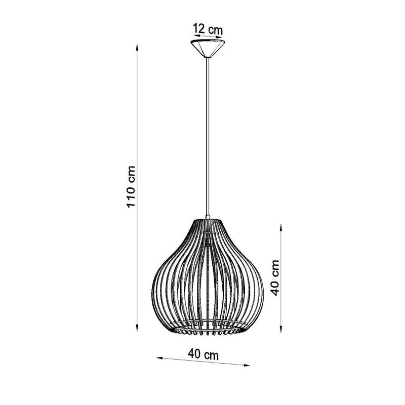 Aprilla Pendant Lamp - Stylish, Scandinavian Design, High-Quality Wood, E27 socket