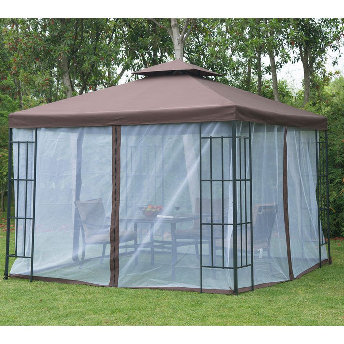 Premium 3x3m Gazebo Marquee - Metal, Party Tent Canopy - Steel Frame, UV Coating, Sturdy Construction