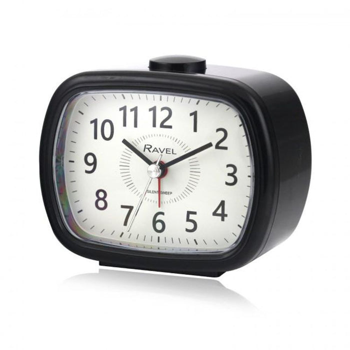 Ravel Mid-Size Alarm Clock - Black Quartz RC042.3