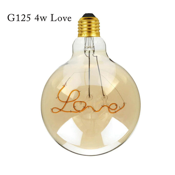 High Quality LED Soft Light G125 E27 Filament Glass Retro Warm White Bulb