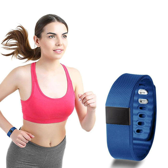 BAS-Tek Classic Fitness Bluetooth Sports Activity Bracelet - Navy