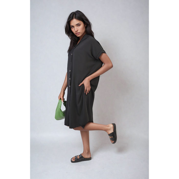 Effortless Style: Julianna Button Front Shirt Dress - Perfect for Summer!