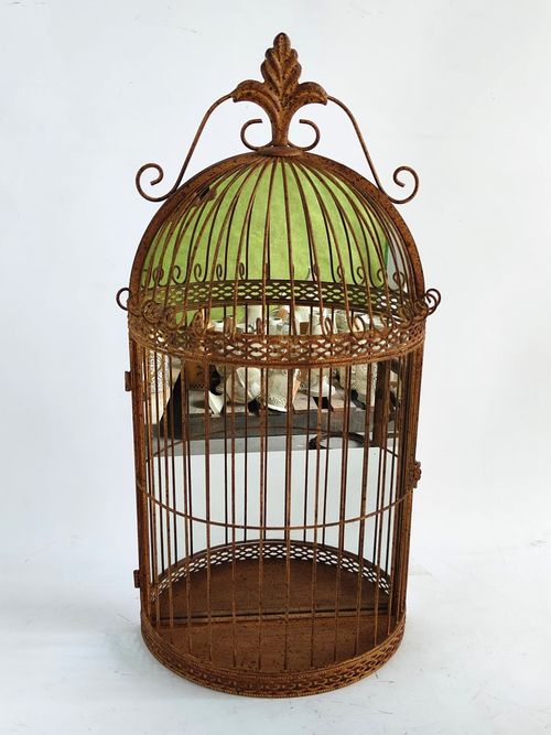 63CM RUSTY WALL MIRROR