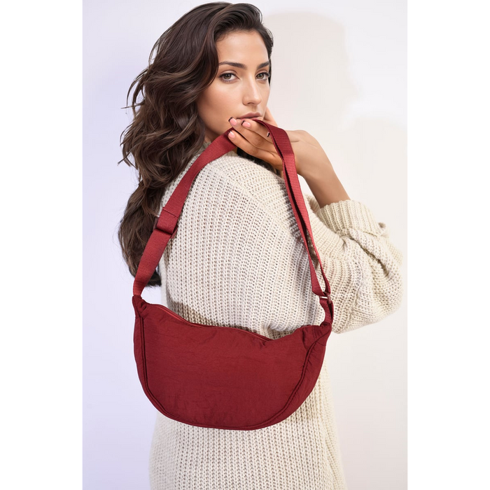 Carly Dumpling Round Mini Shoulder Bag" - Stylish, Trendy & Versatile Accessory. Made from High-Quality Materials.