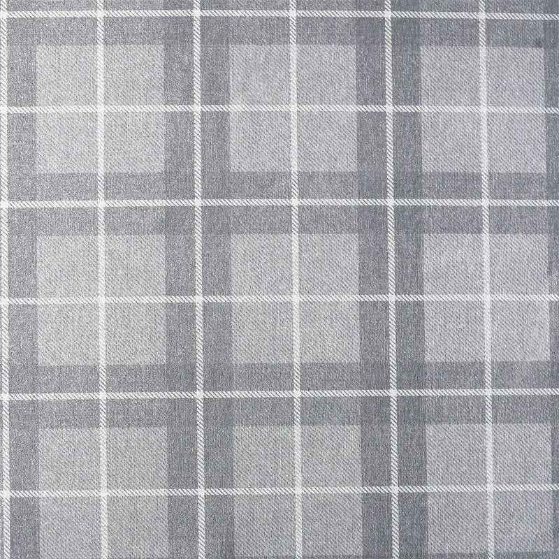 Premium Heritage Check Grey/Silver Scarf