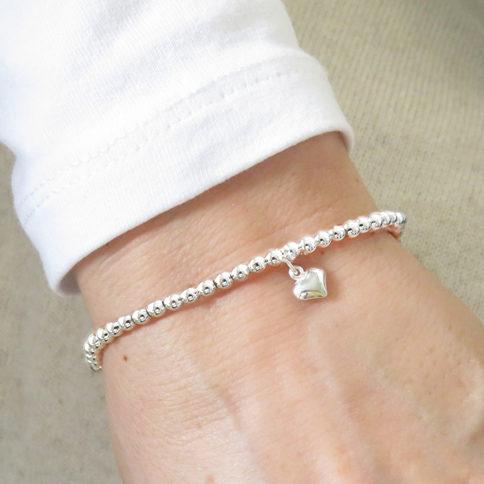 Premium Silver Beaded Bracelet - Stunning Quality, Perfect Gift for Girls - Shop Now!