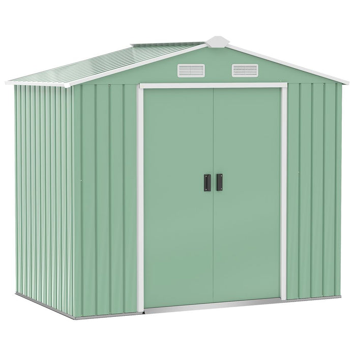 Garden Shed w/ Locking Door, Foundation, Air Vent - Store Tools, Equipment, & More