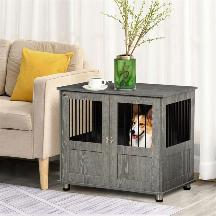 Dog Crate - Grey 75H x 95W x 55Dcm