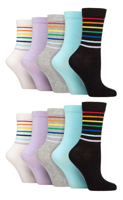 10PK - Wildfeet Jacquard Crew Socks