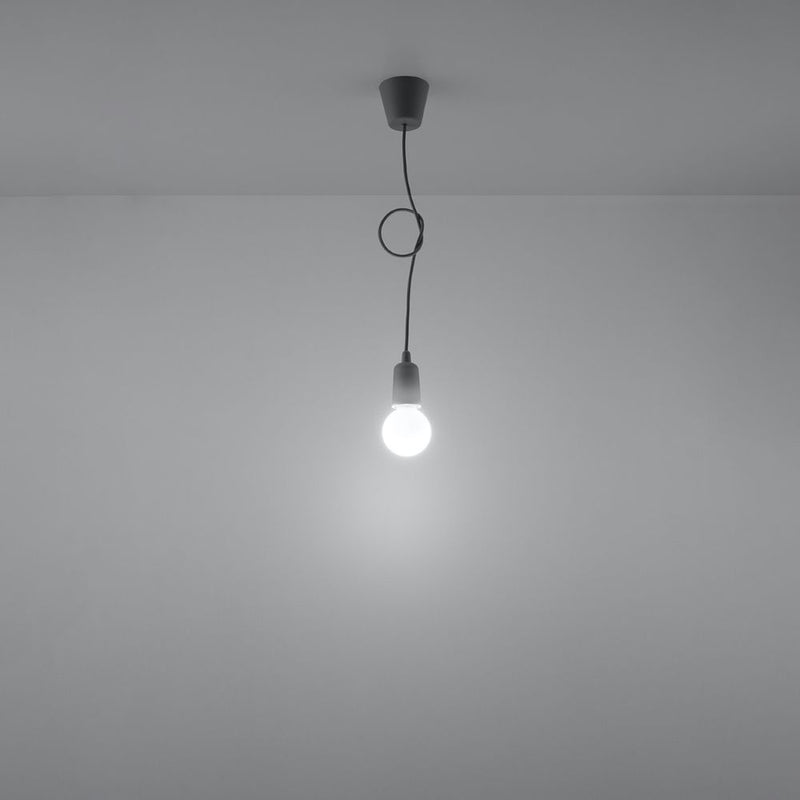 Pendant lamp PVC Diego modern Design E27