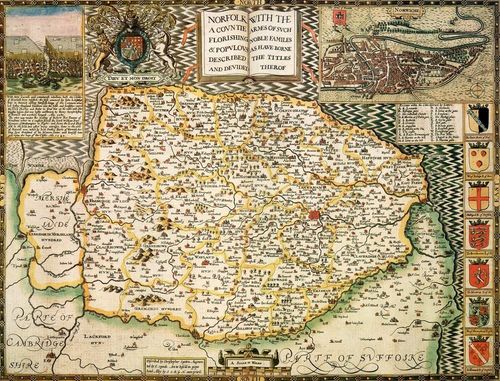 Northamptonshire Historical Map 1000 Piece Jigsaw Puzzle (1610)