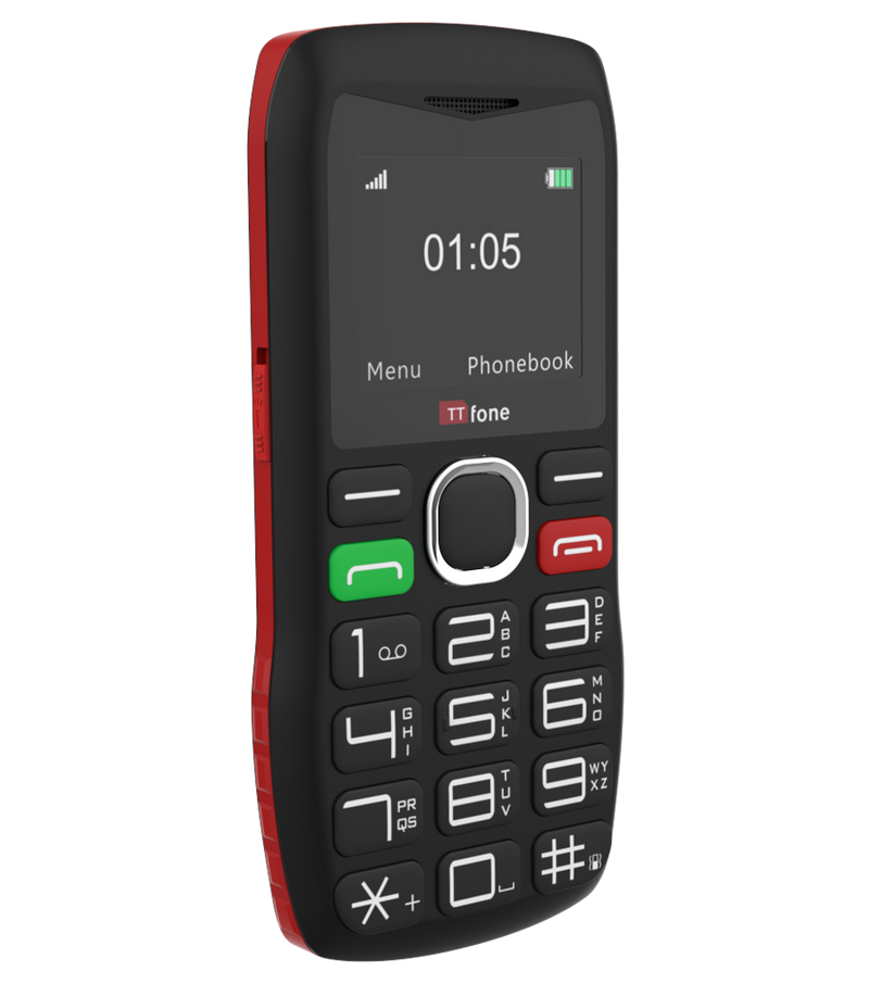 TTfone TT880 Easy-to-Use Big Button Mobile + USB C Cable