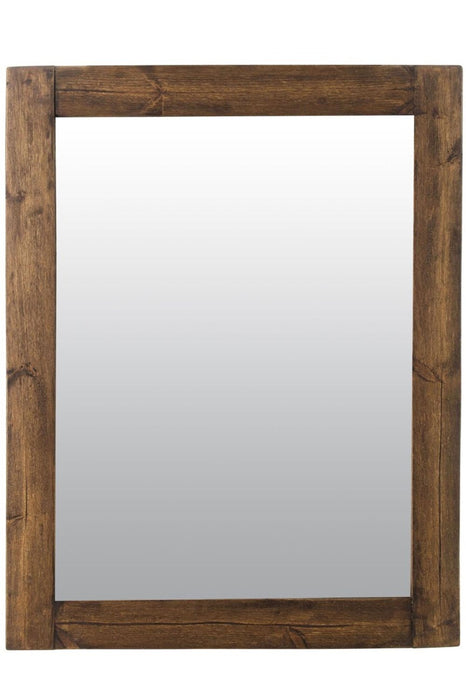 Rustic Charm: Farmhouse Natural Wood Mirror | High Quality & Durable Design | Fast & Reliable Shipping