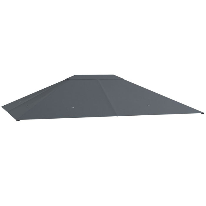 Top-Quality Outsunny 3x4m Gazebo Canopy - Dark Grey, Durable & Ventilated replacement roof cover