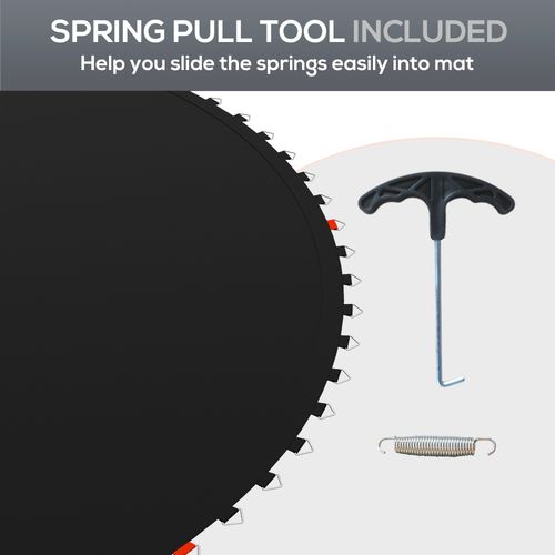 SPORTNOW Trampoline Mat with 54 V-Hooks, for 10ft Trampoline