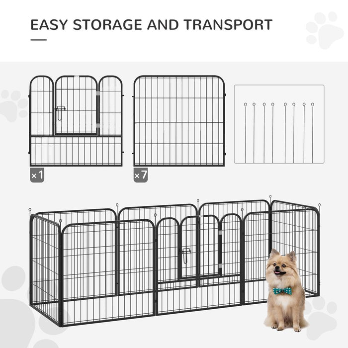 Premium Metal Pet Playpen - Foldable, 4 Sizes, Secure, Indoor/Outdoor - Dog Rabbit Puppy Cage Run Fence - Best Quality