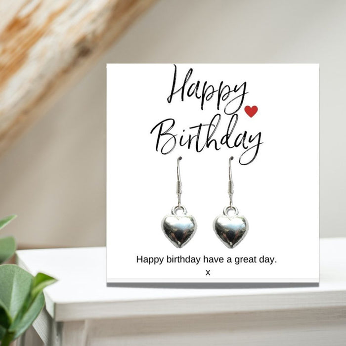 Happy Birthday Earrings - Message Card