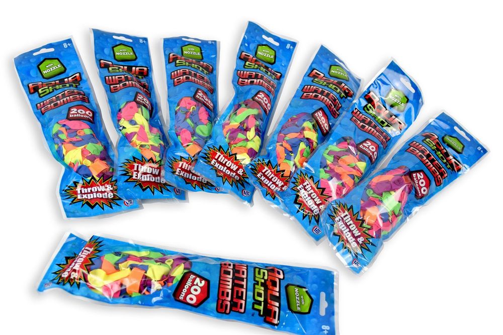 Premium Water Bombs with Nozzle - 200-Pack - Fun & Safe - Suitable for Kids 8+".