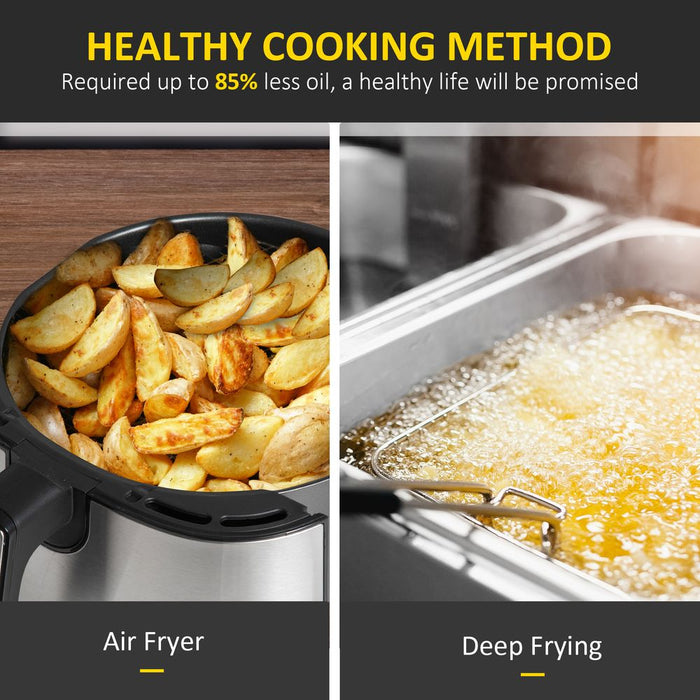 Air Fryer 1500W 4.5L Air Fryers Oven with Rapid Air Circulation Timer HOMCOM