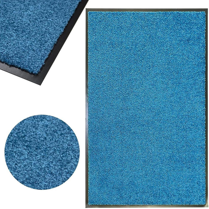 Wash & Clean 120x180 Teal Blue - High Traffic, Heavy Duty, Dirt Barrier Mat