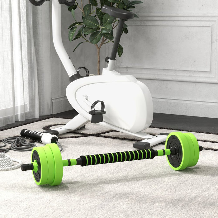 Ultimate 4-in-1 Fitness Set: Dumbbells, Barbell, Kettlebell, Push Up Stand, 20kg