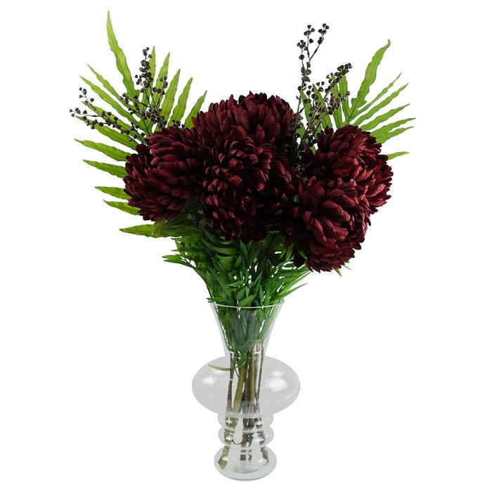 75cm Extra Large Reflex Chrysanthemum - Red