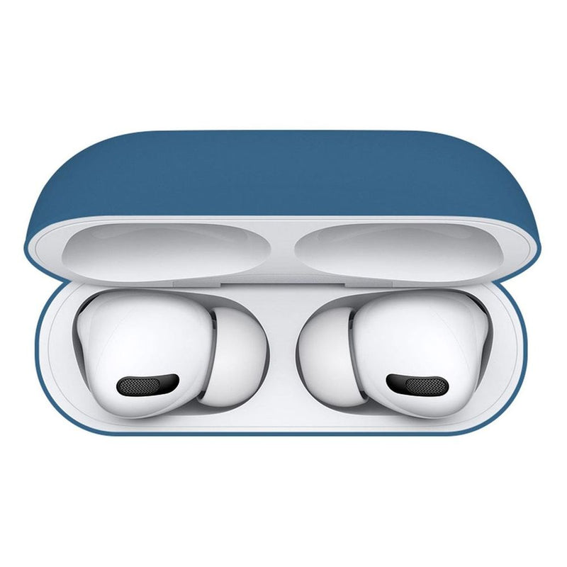 Blue Airpods Pro Case, Scratch-Absorbing Cover, 1pk - High-Quality Silicone, Accessible Port, Detachable Carabiner