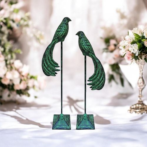 68/81CM SET 2 CAST IRON BIRDS