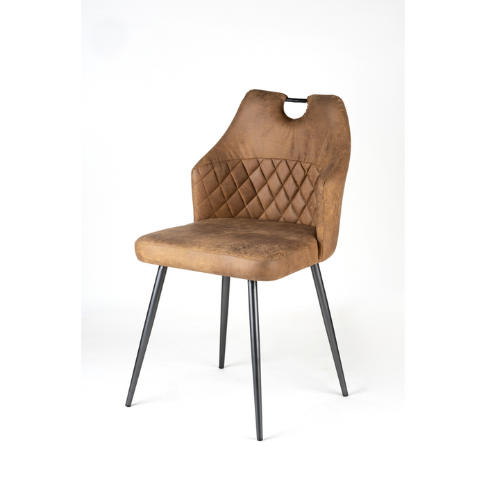 Luxe Leather Dining Chair - Premium Quality, 86cm Height. Contemporary Design