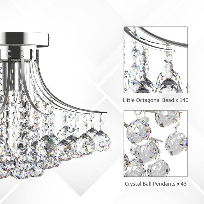 Shimmering Crystal Chandelier: Modern Pendant Light with K9 Crystals for a Glamorous and Stylish Ceiling Lighting