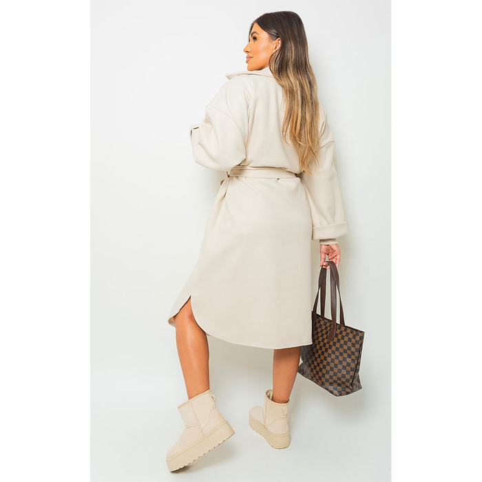 Giana Oversized Belted Trench Coat - Effortless Elegance, All-Weather Versatility!