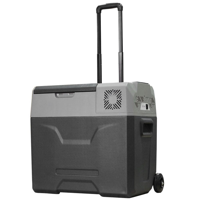 HOMCOM Car Refrigerator, Portable 12/24V Compressor Fridge Freezer, Electric Cooler Box Down to -20℃ for Camping, (50 L)