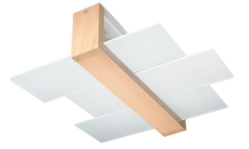 High-Quality FENIKS 2 Natural Wood LED Ceiling Lamp - Modern & Stylish Design