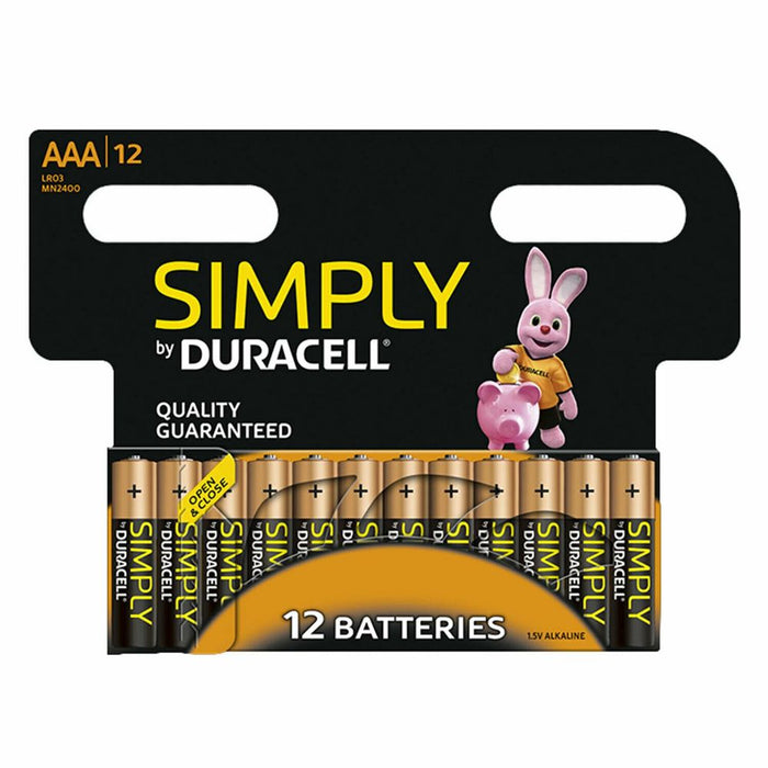 DURACELL AAA Non Rechargeable Batteries, 12 Pack | High Quality Alkaline LR6 MN1500 1.5V