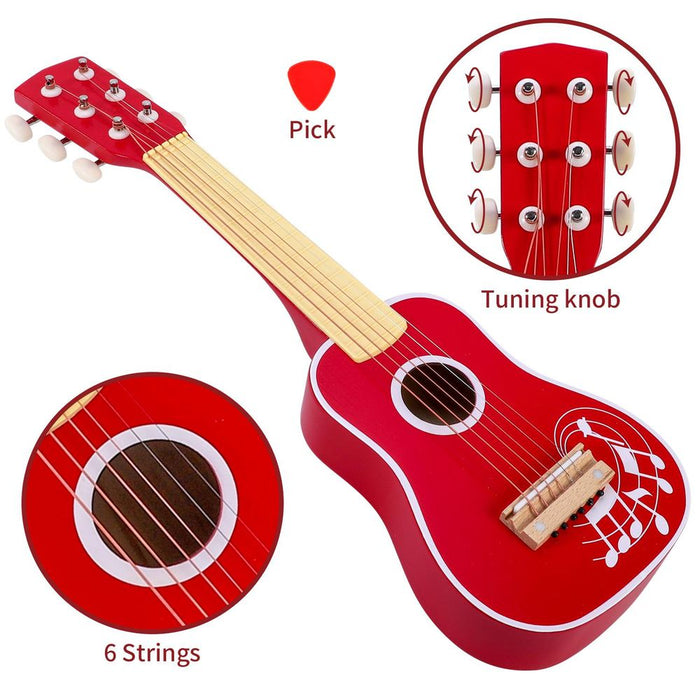 SOKA Red Guitar 1010106 - Hours of Creative Playtime, Realistic Design, Certified Quality, Ideal Gift