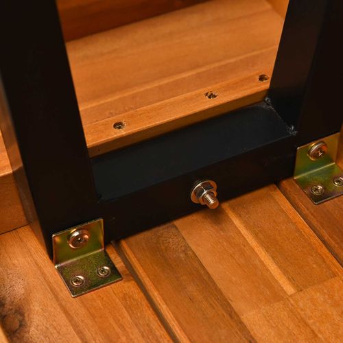 3 Pieces Acacia Wood Picnic Dining Set Outdoor Indoor Furniture Outsunny