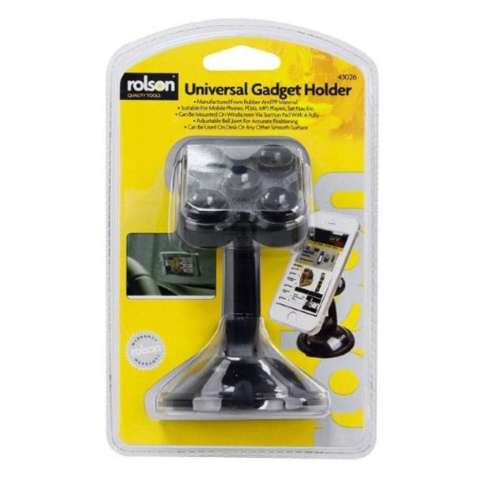 Rolson Universal Gadget Holder - Adjustable and High Quality - For All Devices - Black