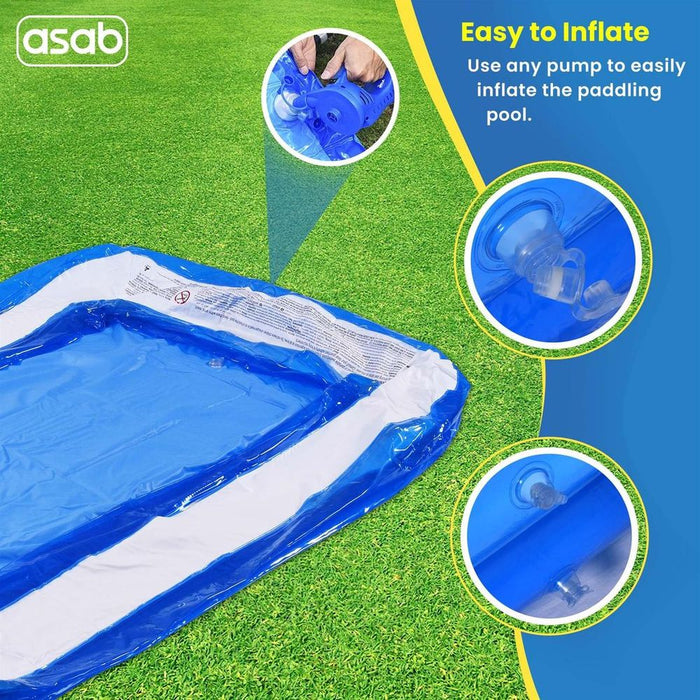 Jilong Rectangular Inflatable Pool - Fun in the Sun with LED Option - High-Quality - Easy Inflation - Large Capacity - Fast Drain - 2 Styles