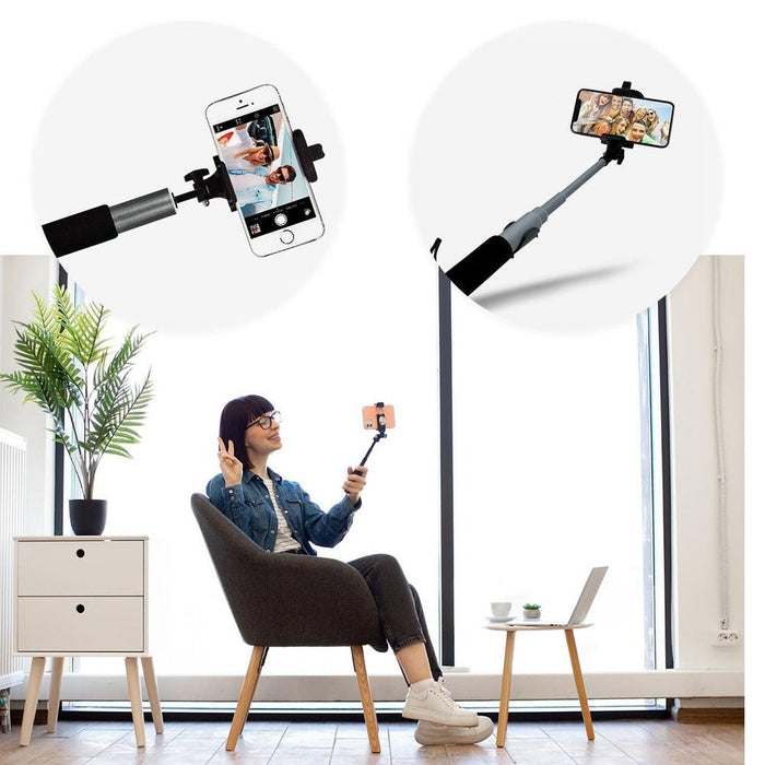 Aquarius Selfie Stick - Video Function - Space Grey