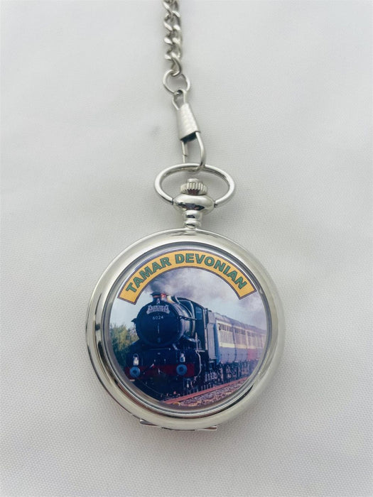 Boxx Tamar Train Picture Pocket Watch | High-Quality Timepiece