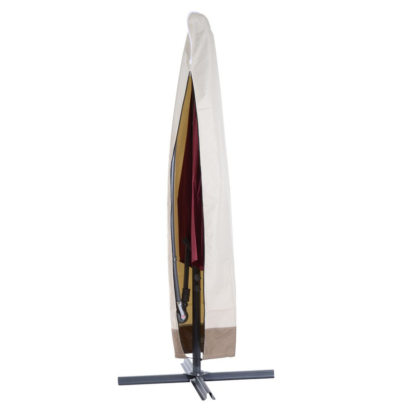 Heavy Duty Waterproof Outdoor Parasol Cover - Protect Garden Furniture from Wind, Rain, and Debris